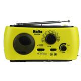 Kaito KA332W Portable Hand Crank Solar AM FM NOAA Weather Radio with 3-LED Flashlight - Yellow