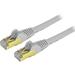 StarTech 3 ft Cat6a Patch Cable - Shielded (STP) - Gray - 10Gb Snagless Cat 6a Ethernet Patch Cable - Category 6a - 3 ft - 1 x RJ-45 Male Network - 1 x RJ-45 Male Network - Gray