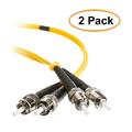 eDragon Fiber Optic Cable ST/ST Singlemode Duplex 9/125 3 Meter (10 Foot) 2 Pack