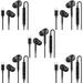 5 Pack of OEM Original Earbud Earphone Headset Headphones With Remote for Samsung Galaxy S6 edge S7 edge S8 S9 S8+ S9+ Plus EO-EG920LW sold by Afflux Black