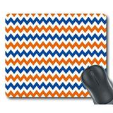 GCKG Navy Deep Blue Orange Chevron Mouse Pad Personalized Unique Rectangle Gaming Mousepad 9.84 (L) x 7.87 (W)