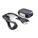 2-in-1 Home Wall Travel Charger AC USB Adapter Data Cable MicroUSB Data Wire Power Cord Black B2N for LG Stylo 3 V10 - Motorola Droid Turbo 2 - Samsung Galaxy J3 J5 J7 Note 3 4 5 Edge S5 S6 Edge