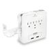 NuGiant Wall NSS17 Tap Surge Protector with USB Charger and Cradles