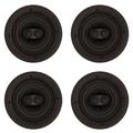 Phase Tech 6.5 100W Round Ceiling Speakers Dual Input Stereo Flush In Wall x4