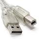 10ft USB Cable for: HP Deskjet F4180 All-in-One Printer/Scanner/Copier Silver