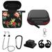 iMountek Silicone Case for Apple AirPod 1 2 AirPods Protective Cover Red Flower