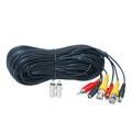 VideoSecu 50ft BNC RCA Cable CCTV Video Audio Power Wire for Security Camera DVR with Free BNC RCA Connector b3v