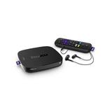 Roku Ultra 4K HDR Streaming Player (2018) with JBL headphones
