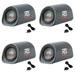 MTX RT8PT 8 240W Loaded Subwoofer Enclosure Amplified Tube Vented (4 Pack)