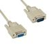 Kentek 10 Feet FT DB9 Null Modem Serial Cable Cord Extension 28 AWG RS-232 Crossover 9 Pin Male to Female M/F Molded D-Sub Port for PC Mac Linux Printer Data