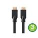 Monoprice HDMI Cable - 30 Feet - Black (3 Pack) No Logo High Speed 4K@24Hz 10.2Gbps 24AWG CL2 Compatible with UHD TV and More - Commercial Series