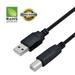 USB 2.0 Cable - A-Male to B-Male for Fujitsu ScanSnap Scanner (Specific Models Only) - 10 FT /BLACK