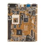 Used-Asus SP98N Motherboard NLX form factor. SiS 5598 chipset. 512K cache. 2DIMM sockets. On-board video. 2PCI 1ISA slots. Motherboard only. No manuals cables or drivers.