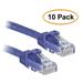 C&E 10 Pack FLEXboot Series Cat6 24AWG UTP Ethernet Network Patch Cable 6 Inch Purple