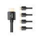 Buyer s Point 8K Ultra High Speed HDMI 2.1 Cable (6ft) with 120Hz & 48Gbps compatible with Apple TV Nintendo Switch Roku Xbox PS5 PS4 Projector HDTV Bluray (5 Pack) (Black CL3 Rated)