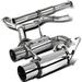 Spec-D Tuning 4 Stainless Catback Exhaust Dual Tip System Compatible with Subaru Impreza WRX Sti Sedan 2008-2014