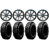 MSA Lok 14 ATV Wheels 32 Carnivore Tires Sportsman RZR Ranger