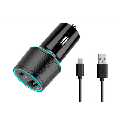 UrbanX Fast Car Charger 21W Car And Truck For Samsung Galaxy Tab 3 Lite 7.0 with PD 3.0 Cigarette Lighter USB Charger - Black Comes with USB-A to Micro USB Cable 3.3FT 1M
