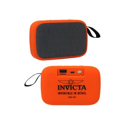 Invicta Portable Bluetooth Wireless Speaker with FM Radio Orange - ( 34494