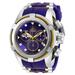 Invicta NFL Baltimore Ravens Swiss Ronda Z60 Caliber Men's Watch - 53mm Steel Gold Purple (30225)