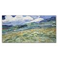 Coloray Splashback 47.24 x 23.62 inch / 120x60cm Cooker Protector Kitchen Glass Art Wall Picture Tempered Glass Kitchen Protection Glass Print - Van Gogh Landscape Mountains