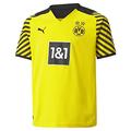 Puma Borussia Dortmund Saison 2021/22 Spielausrüstung, GameKit Home Game-Kit, Cyber Yellow Black, S