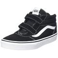 Vans Unisex Kids Ward Mid V-velcro Sneaker, Suede Canvas Black White, 5 UK Child