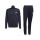 adidas Men's M Lin Tt Tracksuit, Top: Legend Ink White Bottom: Legend Ink F17 White, XS UK