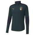 PUMA Men's FIGC Training 1/4 Zip T-Shirt, Ponderosapine, XXL