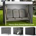 Heavy Duty Swing Seat Cover Waterproof 420D Garden Outdoor Furniture 3 Seater Swing Hammock Cover