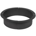 Titan Great Outdoor 38in Dia Steel Fire Pit Liner 1mm thick DIY Above or In-Ground Outdoor Fire Pit 4 Panel Steel Ring