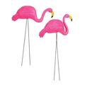 GiftExpress Pack of 2 Large Bright Pink Flamingo Yard Ornament/Flamingo Lawn Ornaments/Ink Flamingo Garden Yard