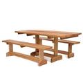 All Things Cedar MT70-3 6 ft. Market Table Set - 3 Piece