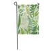 KDAGR Pattern Spring Leafy Green Vintage Floral Different Ferns Botanical Leaf Foliage Garden Flag Decorative Flag House Banner 28x40 inch