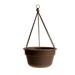 Bloem 12-in Dura Cotta Self Watering Hanging Basket Resin Planter - Chocolate Brown