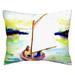 Betsy Drake NC987 16 x 20 in. Pink Sailboat No Cord Pillow