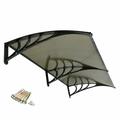 ZENSTYLE 40*80 Canopy Window Awning Cover UV Rain Snow Protection Door Hollow Sheet Durable Front Door Patio Cover