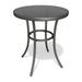 Living Accents 8048413 Round Glass Bistro Table Black