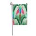 LADDKE Pink Flamingos Exotic Birds Palm Leaves Trees Pineapples Jungle Floral Tropical Garden Flag Decorative Flag House Banner 28x40 inch