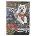 Carolines Treasures PPP3206GF Westie Hannah Mae Flag Garden Size Small multicolor