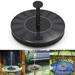 Hibibud Multi-Application Bird Bath Fountain Pump Eco-Friendly Solar Fountain Pump Free Standing 1.4W Floating Bird Bath Outdoor Fountain Pump for Garden and Patio