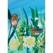 Toland Home Garden Birds n Blossoms Bird Flag Double Sided 28x40 Inch