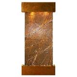 Adagio CSS1006 Cascade Springs Square Rustic Copper Brown Marble Wall Fountain