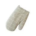 1Pcs Cotton Kitchen Glove Heatproof Mitten Cooking Microwave Oven Insulated Non-slip Causal Plaid Glove