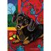 Toland Home Garden Muttisse-Dachshund Dachshund Dog Flag Double Sided 28x40 Inch