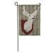 KDAGR Trophy Mounted Deer Head Stag Hunting Taxidermy Plaque Wood Garden Flag Decorative Flag House Banner 28x40 inch