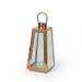 Noble House Detroit 15 Modern Outdoor Stainless Steel Lantern in Rose Gold