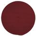 Colonial Mills 11 Burgundy Red All Purpose Handcrafted Reversible Round Outdoor Area Throw Rug