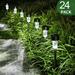 24 Pack Solar Lights Outdoor Waterproof Solar Lights Outside Outdoor Solar Lights for Garden Light Driveway Path Pond Pathway Walkway Patio Yard Lawn Landscape Lighting