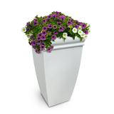 Mayne Chelsey 28 x 16 x 16 Tall Self-Watering Polyethylene Planter - White